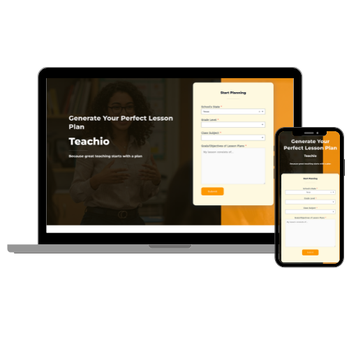 Lesson Plan website design
