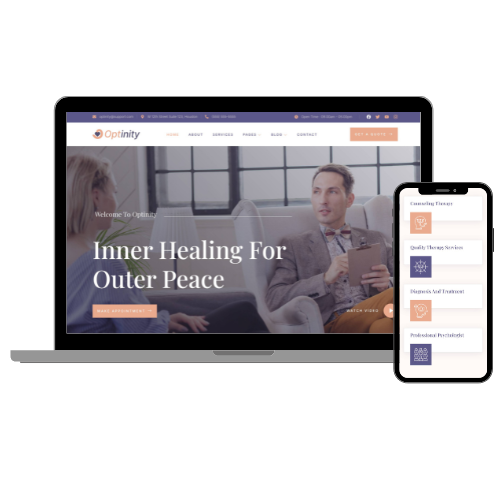 Therapist Optinity Website